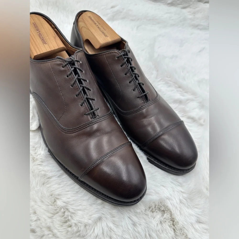 NWOT Allen Edmonds Park Avenue‎ Cap-toe dress shoe Brown oxfords 10.5 B